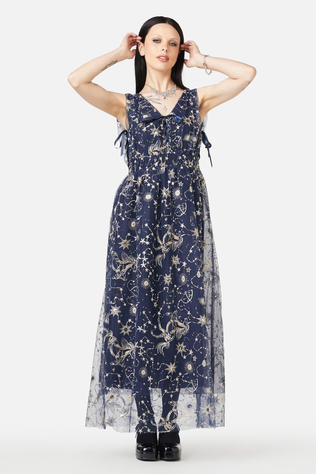 Black Friday - Moon Goddess Formal Dress - navy