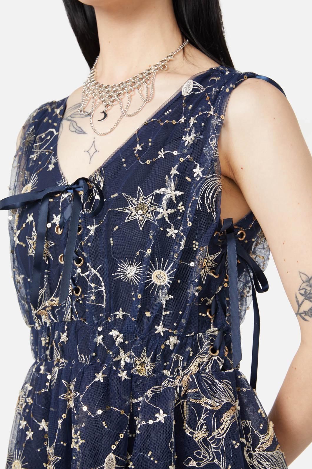 Black Friday - Moon Goddess Formal Dress - navy