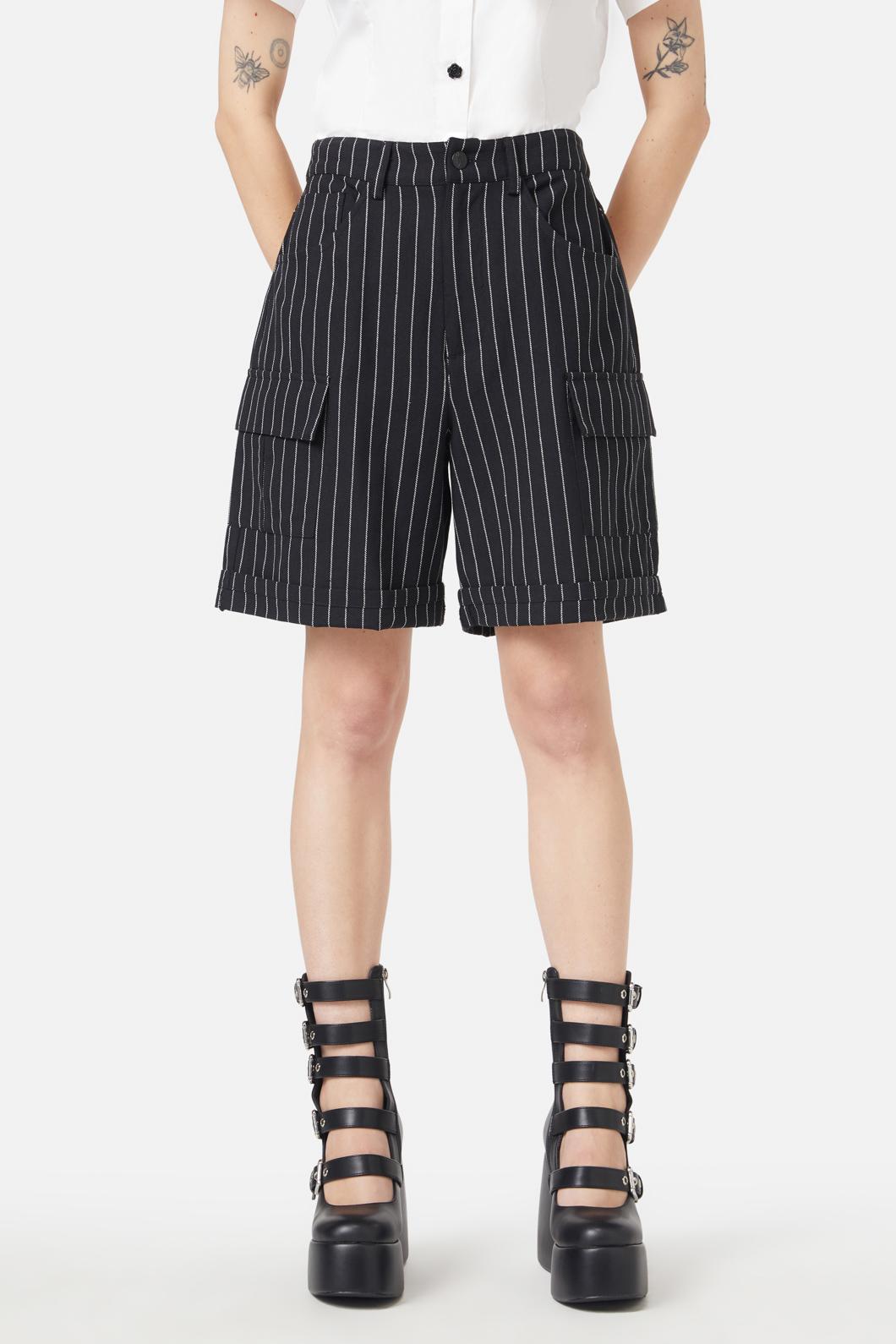 Black Friday - Sew Much Fun Stripe Shorts - black