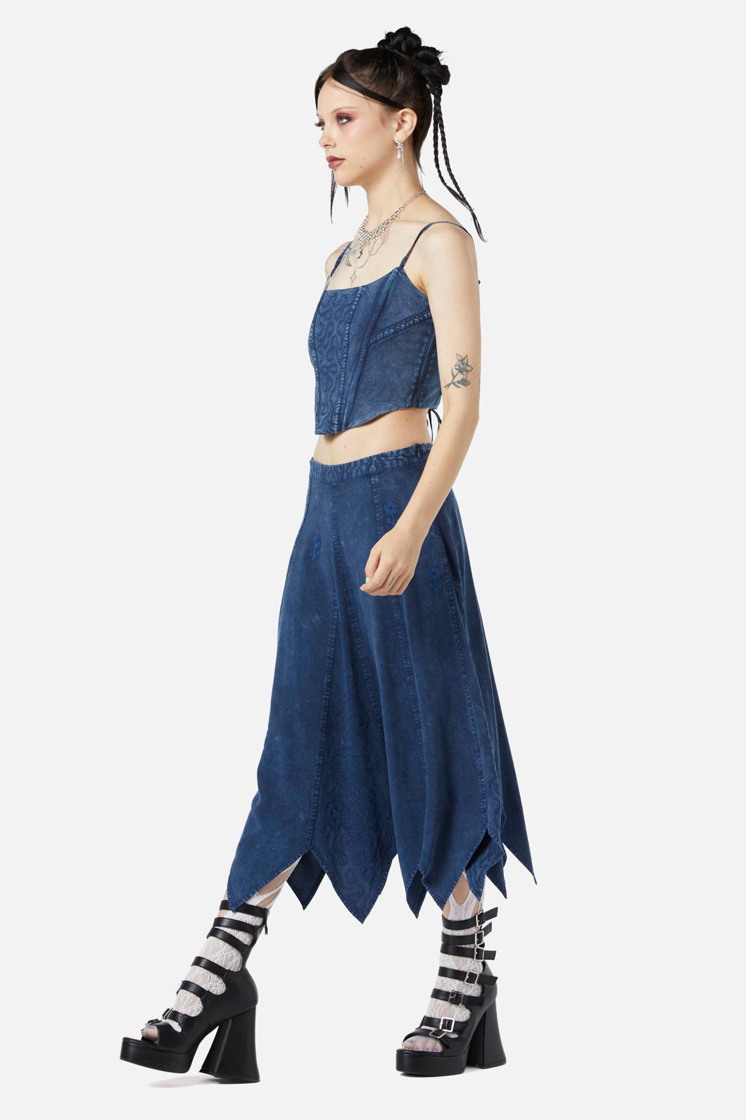 Black Friday - Whimsy Corset Top - midnight