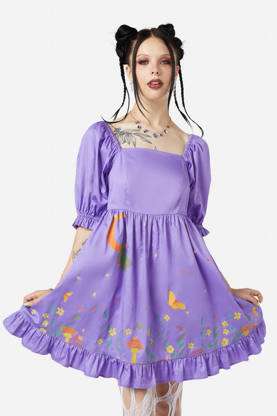 Black Friday - Scenic Nights Dress - lilac