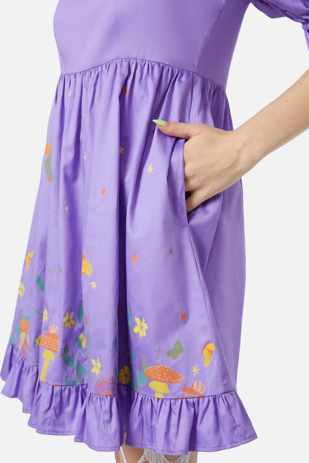 Black Friday - Scenic Nights Dress - lilac