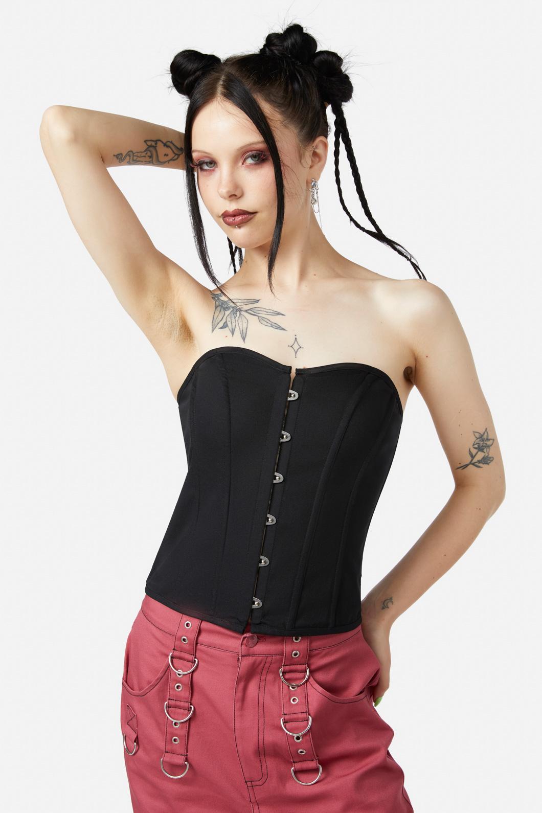 Black Friday - Pottering Around Corset - black