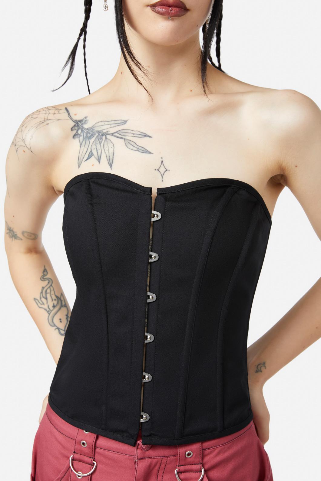 Black Friday - Pottering Around Corset - black