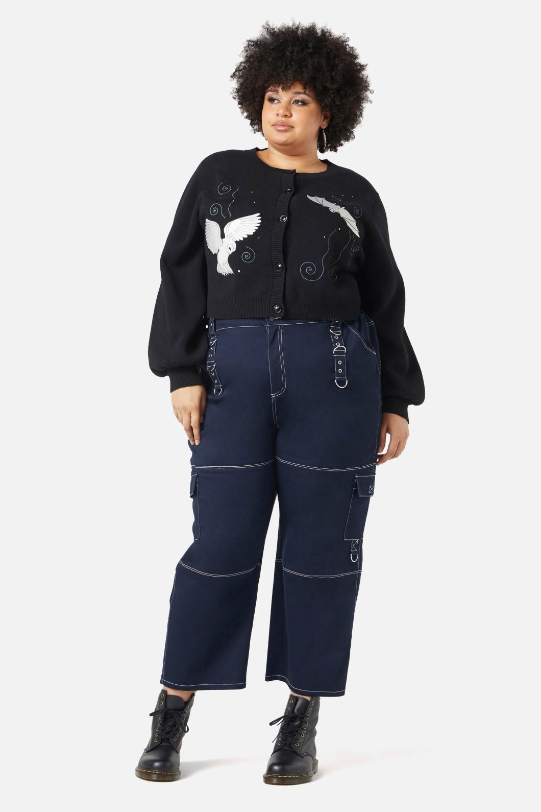 Black Friday - Curve Night Flight Cardigan - black