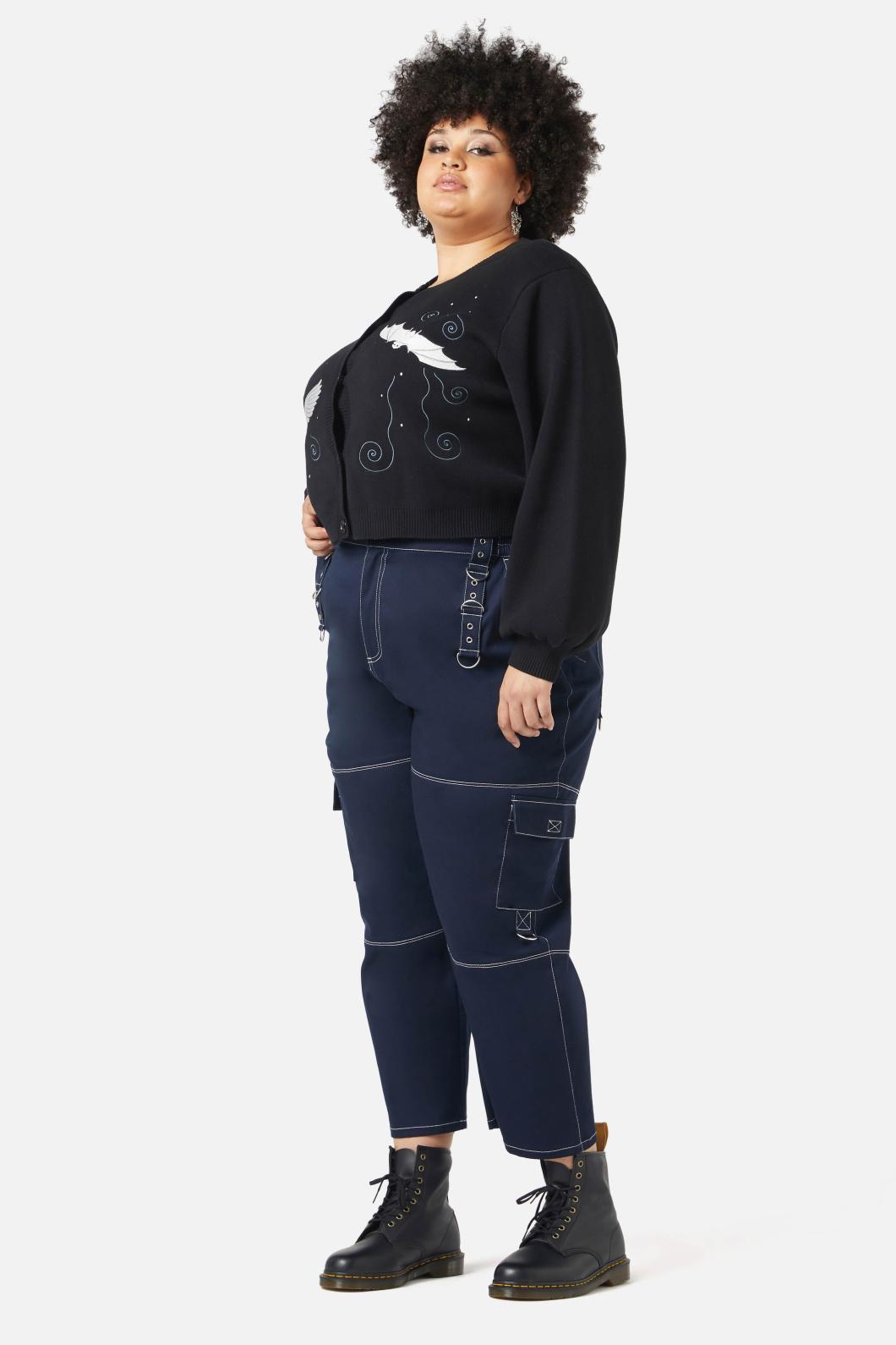 Black Friday - Curve Night Flight Cardigan - black