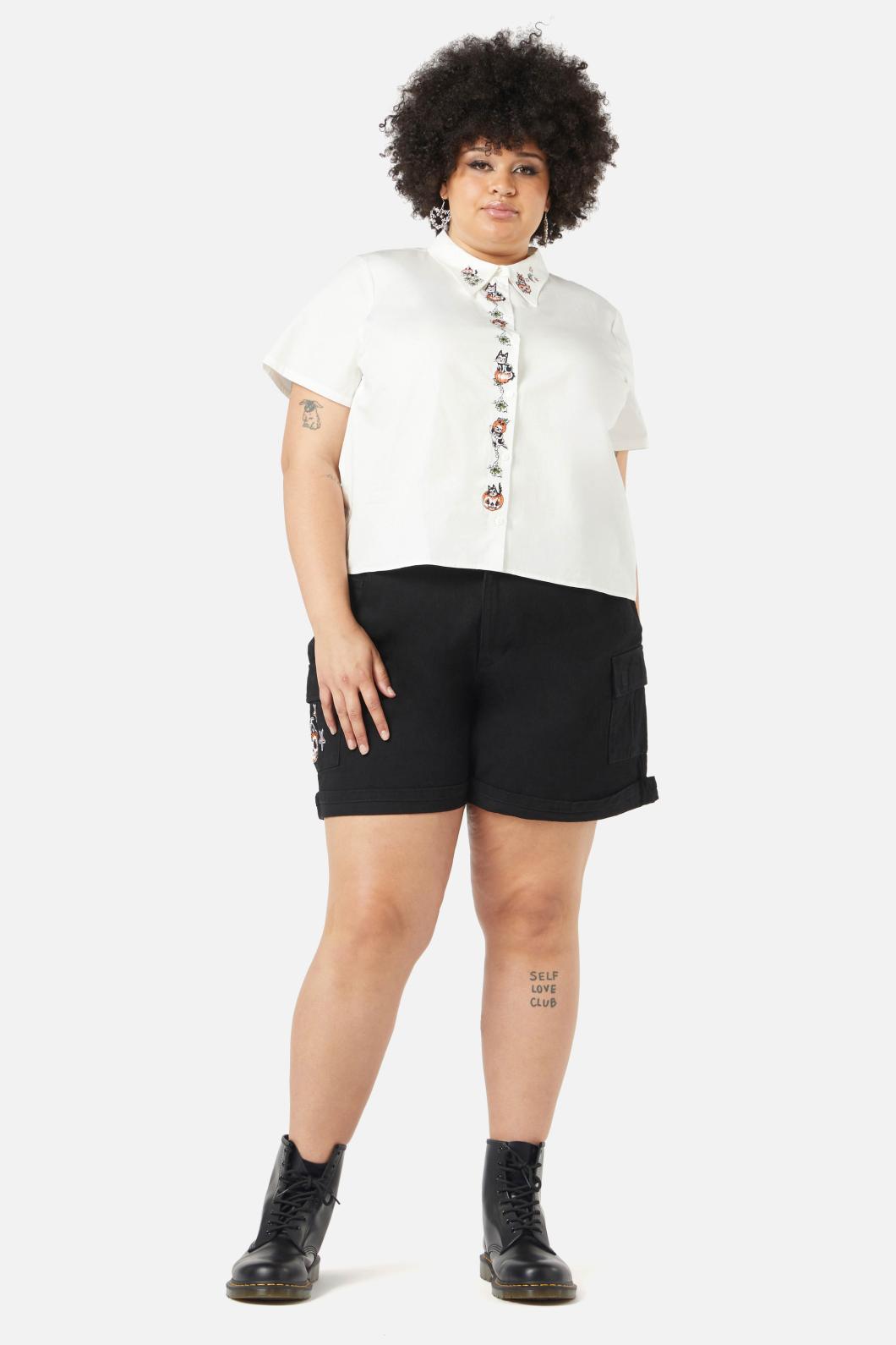 Black Friday - Curve Butternut Blouse - vintage-white