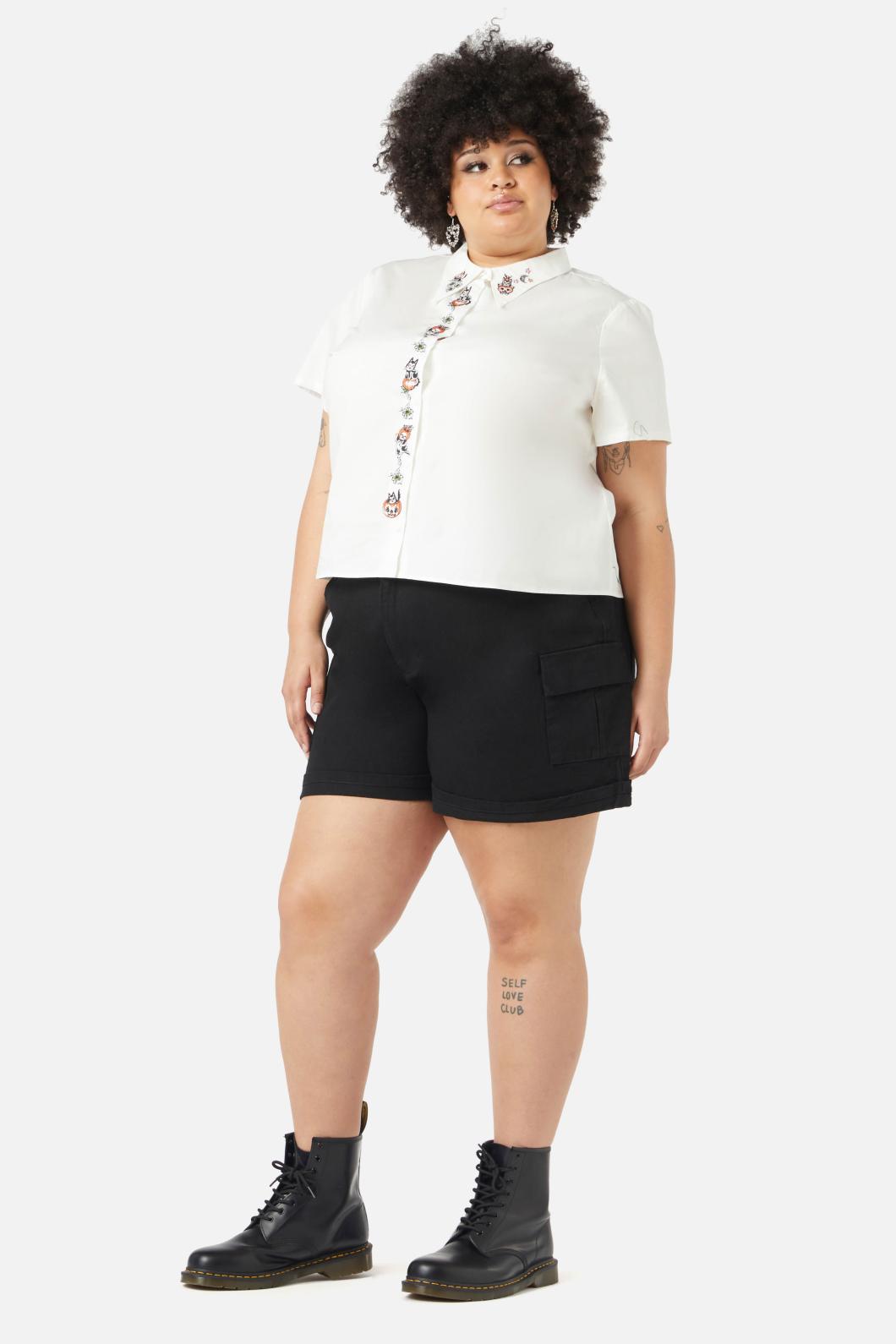 Black Friday - Curve Butternut Blouse - vintage-white