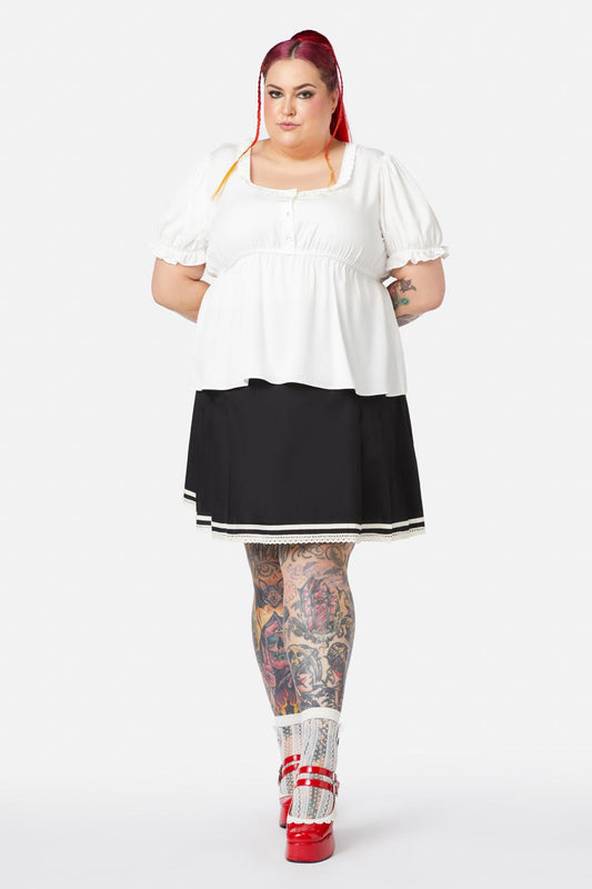 Black Friday - Curve Seeing Light Blouse - cream