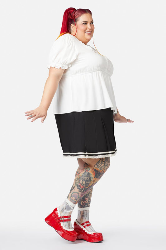 Black Friday - Curve Seeing Light Blouse - cream