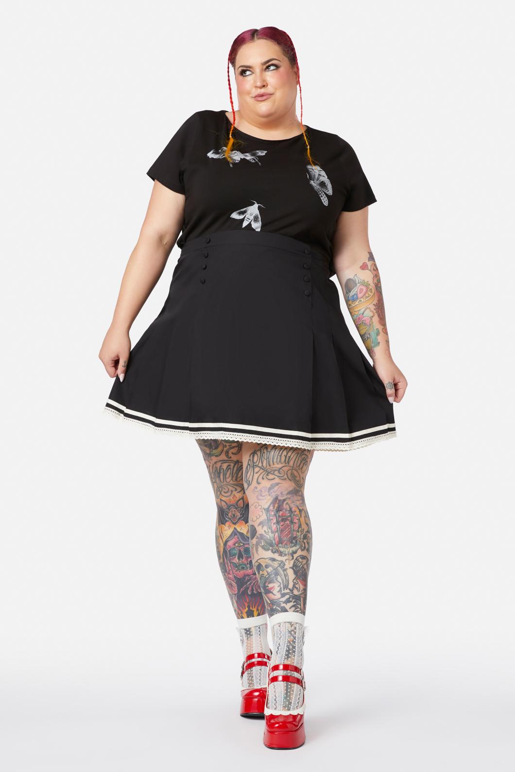 Black Friday - Curve Rebirth Sailor Skirt - black