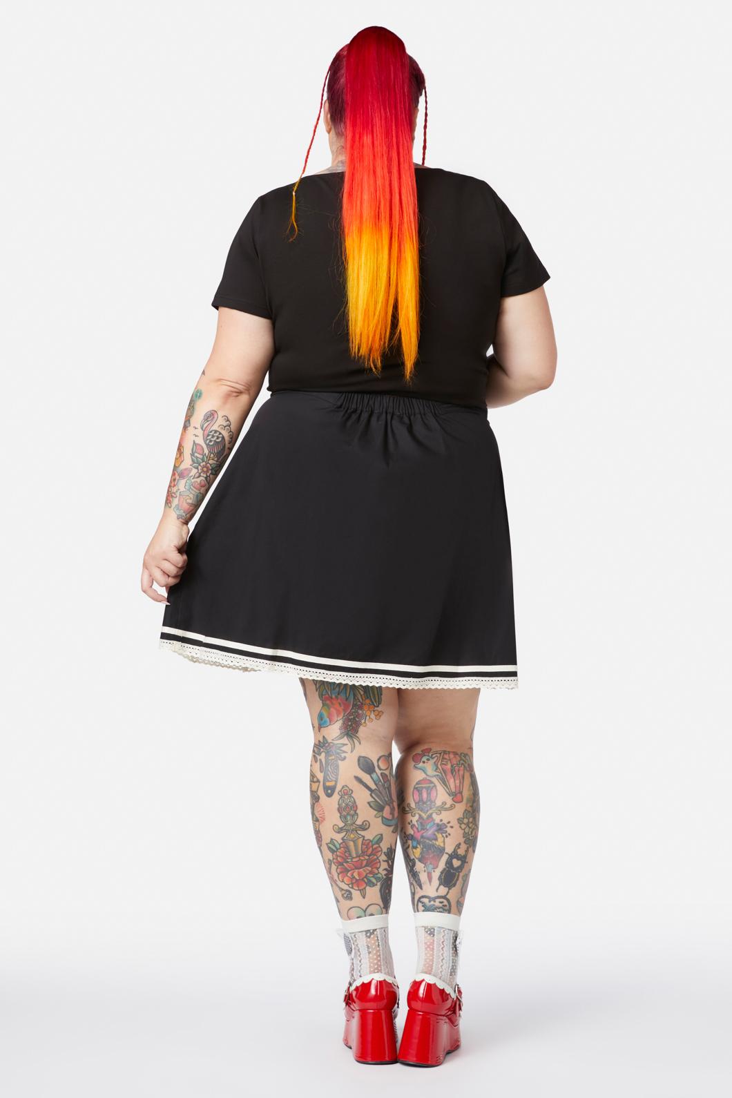 Black Friday - Curve Rebirth Sailor Skirt - black