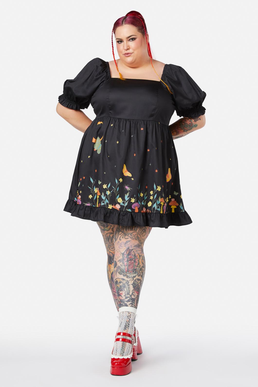 Black Friday - Curve Scenic Nights Dress - black