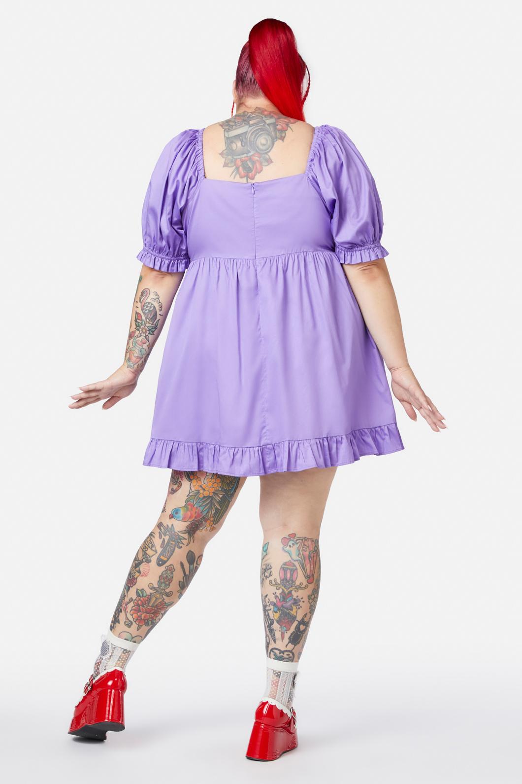 Black Friday - Curve Scenic Nights Dress - lilac