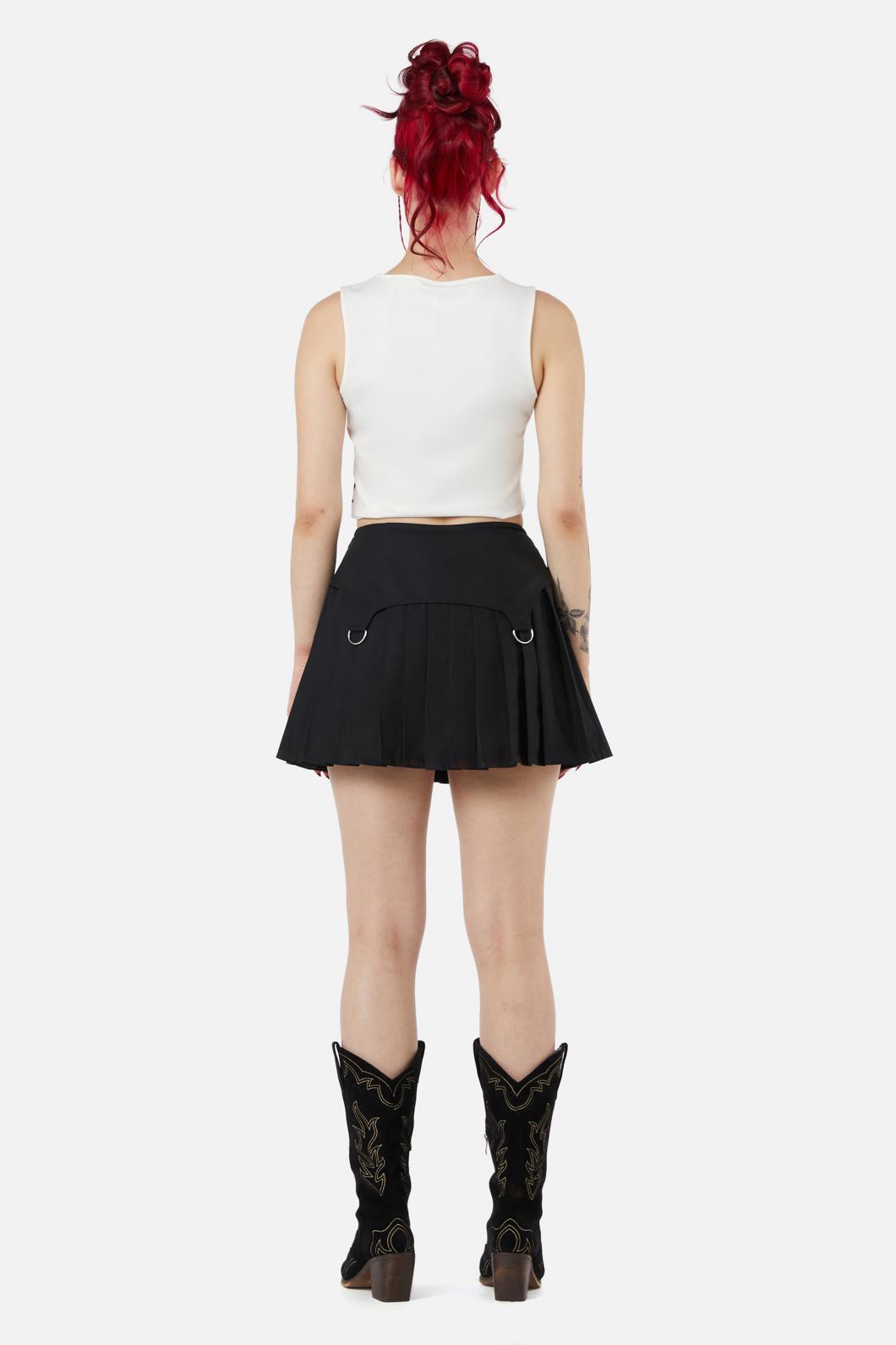 Black Friday - Skelly Yoke Skort - black