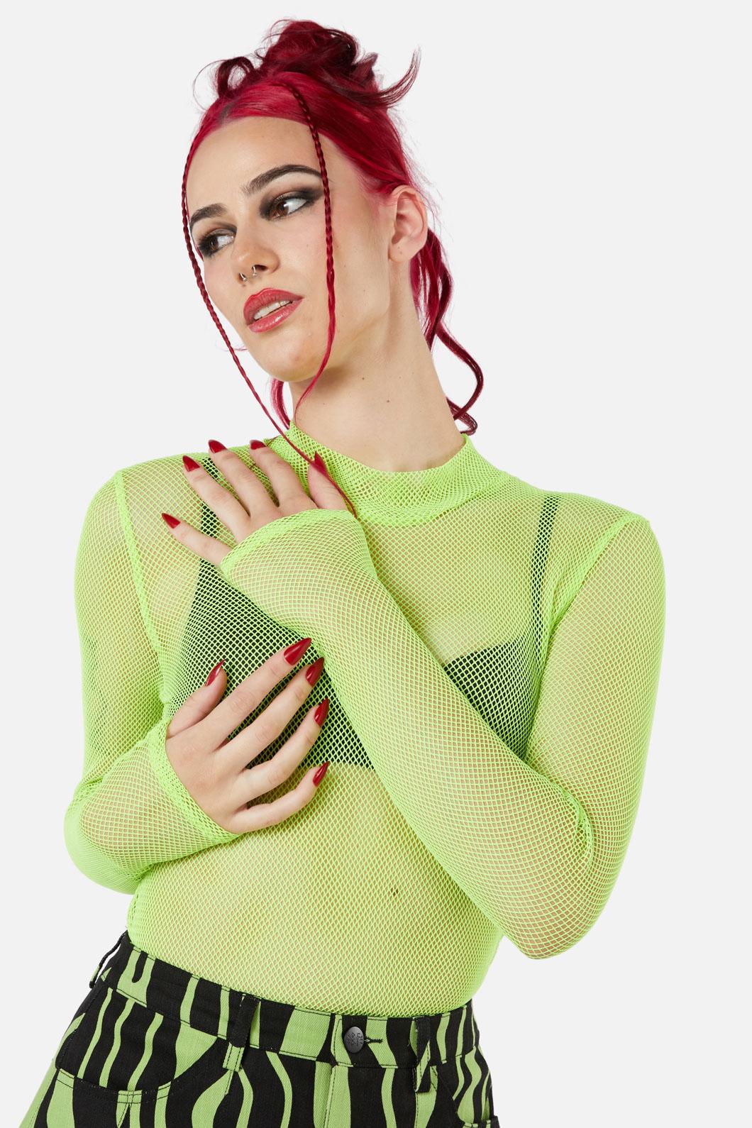 Black Friday - Ghostlore Mesh Top - green