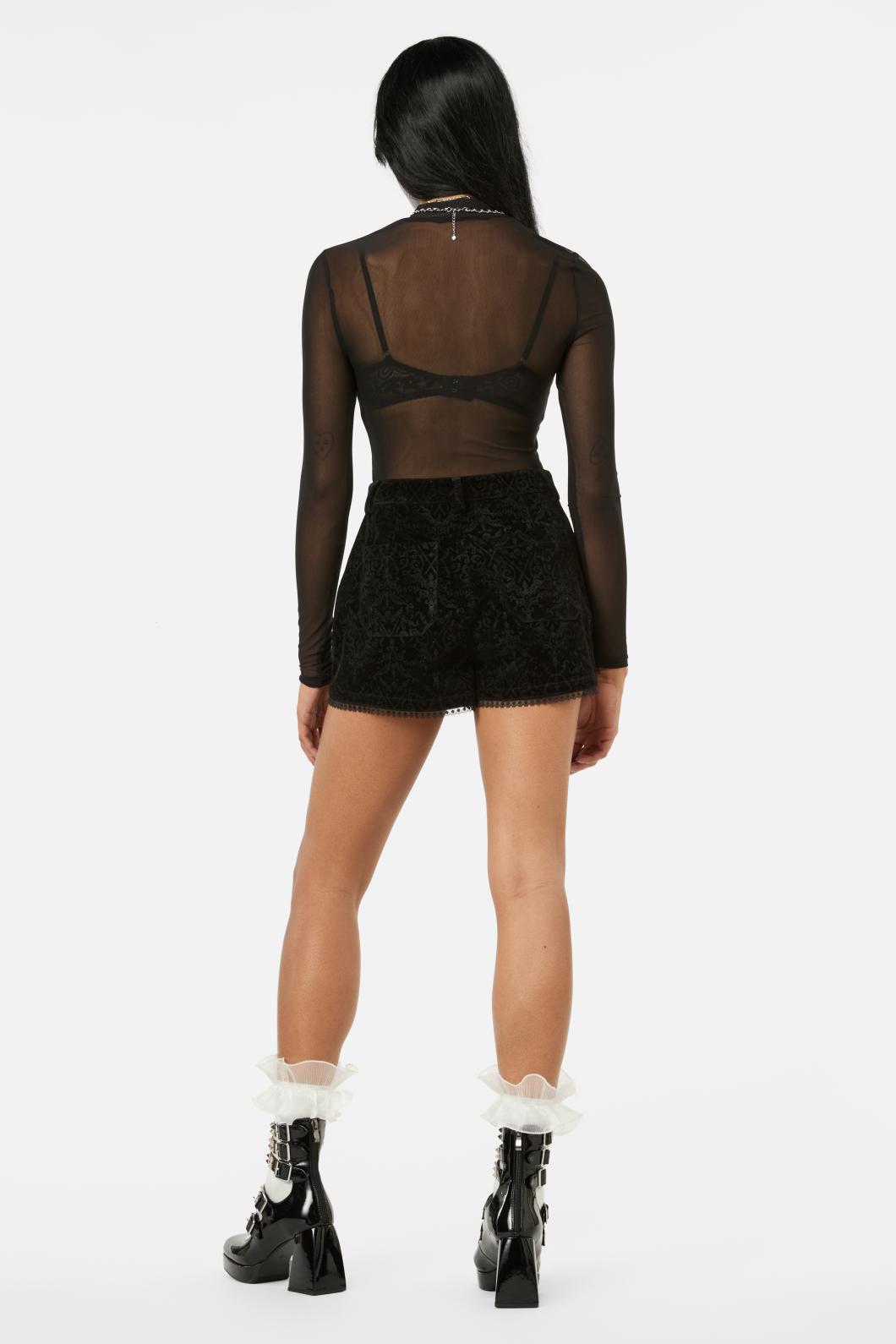 Black Friday - Not Afraid Mesh Top - black