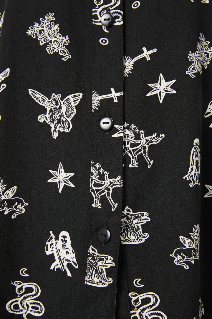 Black Friday - Darc Printed Blouse - black