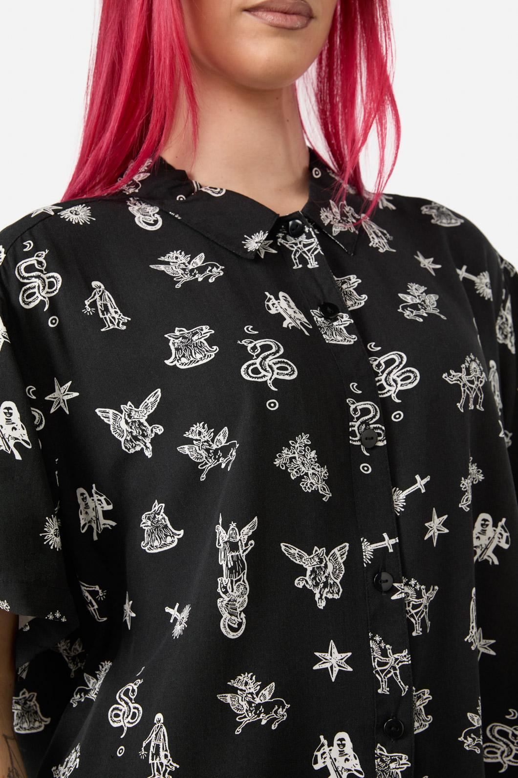 Black Friday - Darc Printed Blouse - black