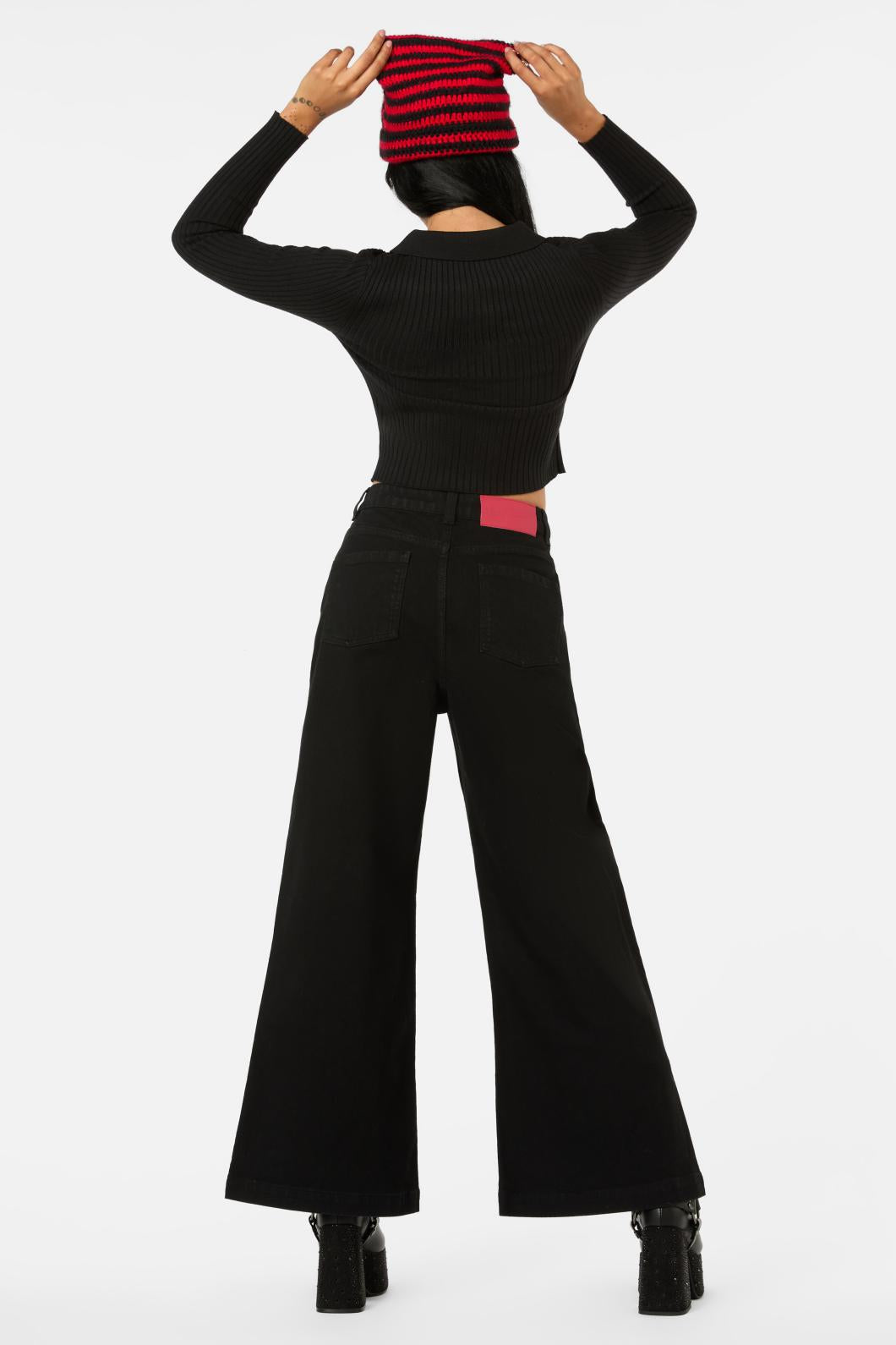 Black Friday - Grace Wide Leg Jeans - black