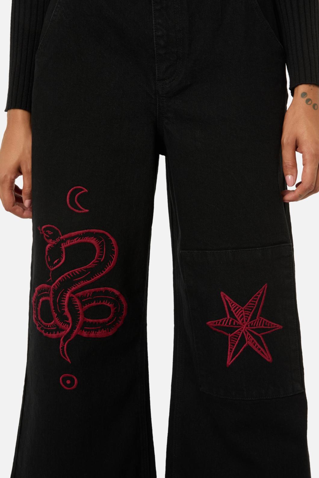 Black Friday - Grace Wide Leg Jeans - black