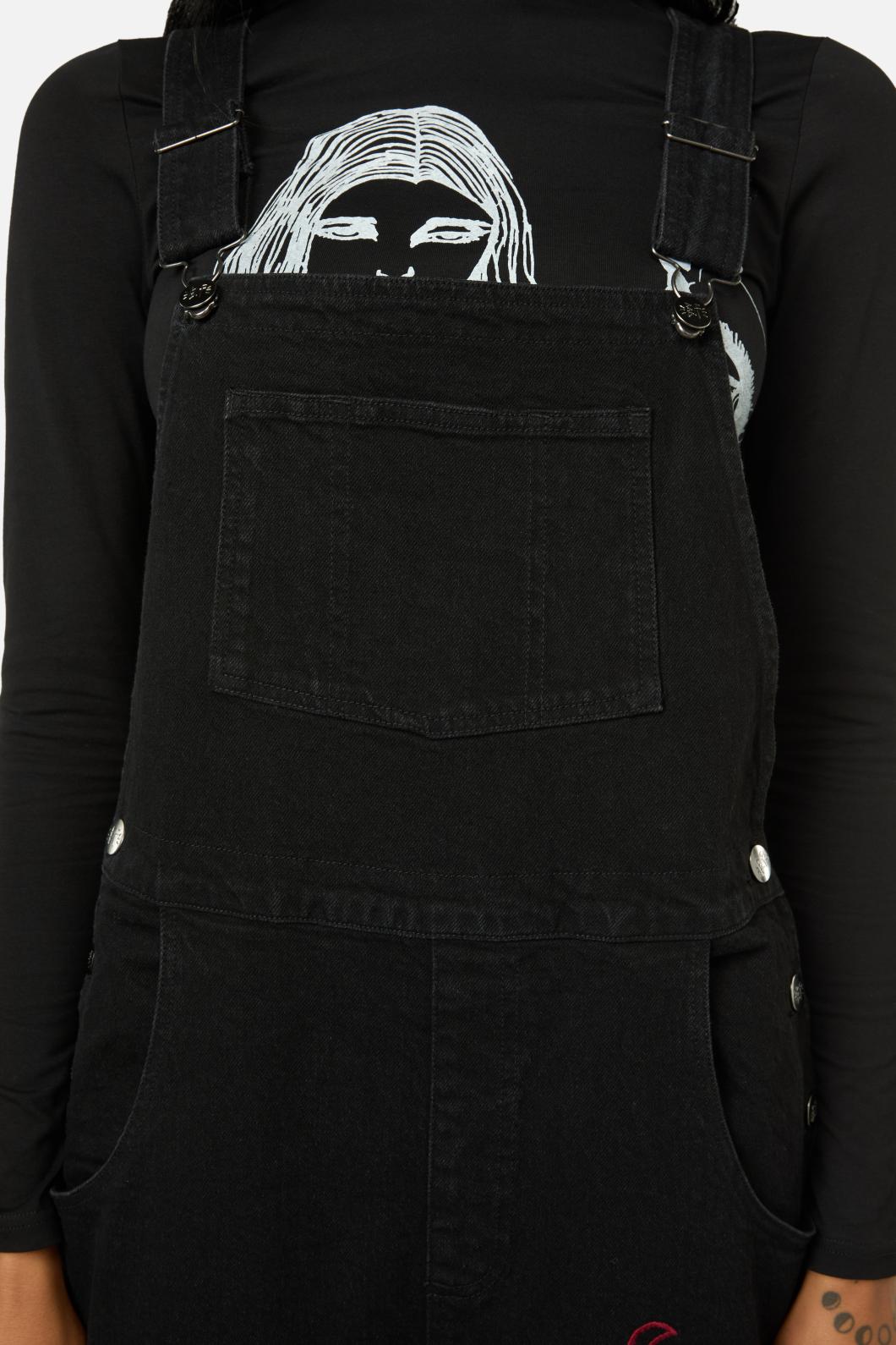 Black Friday - Grace Emb Overalls - black