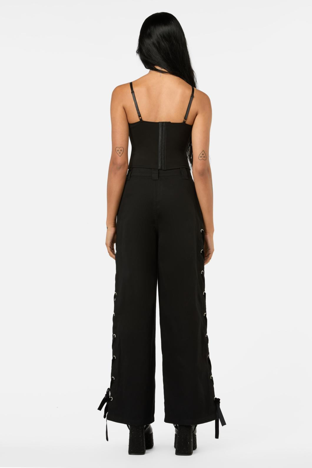 Black Friday - Not Afraid Print Corset - black