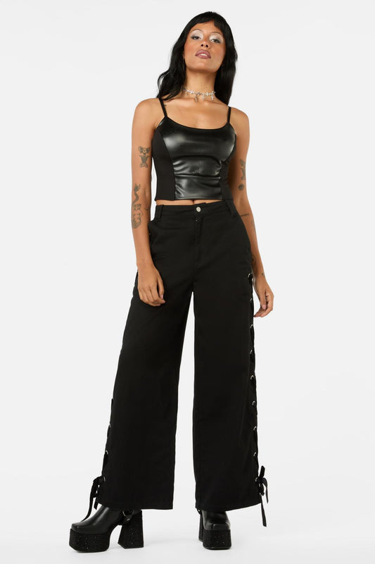Black Friday - Not Afraid Print Corset - black