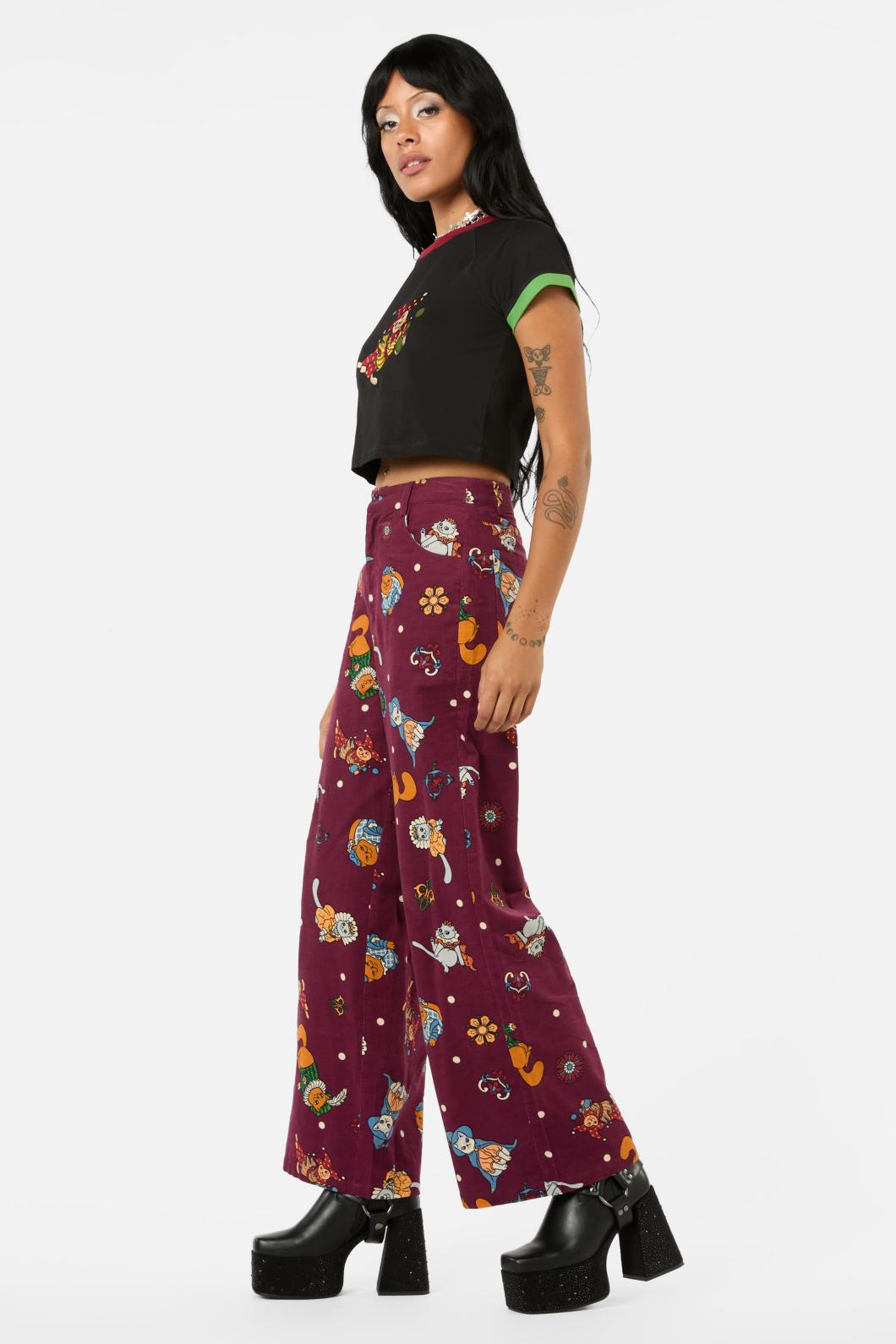 Black Friday - Left Right Cord Pant - maroon