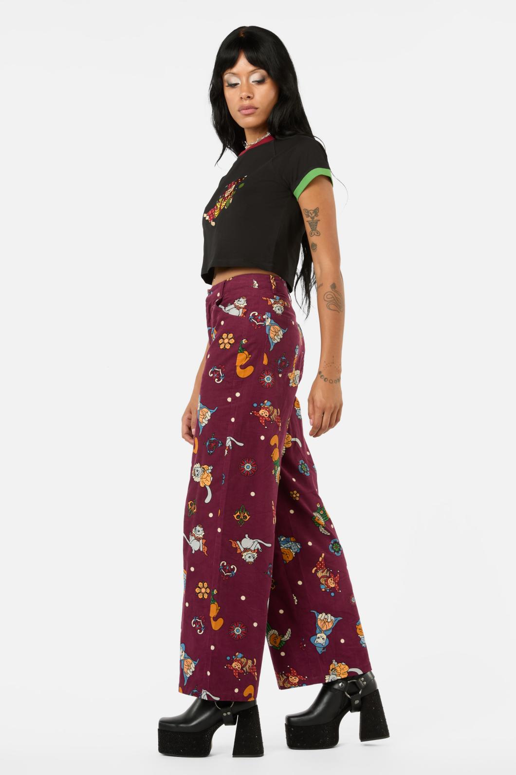 Black Friday - Left Right Cord Pant - maroon