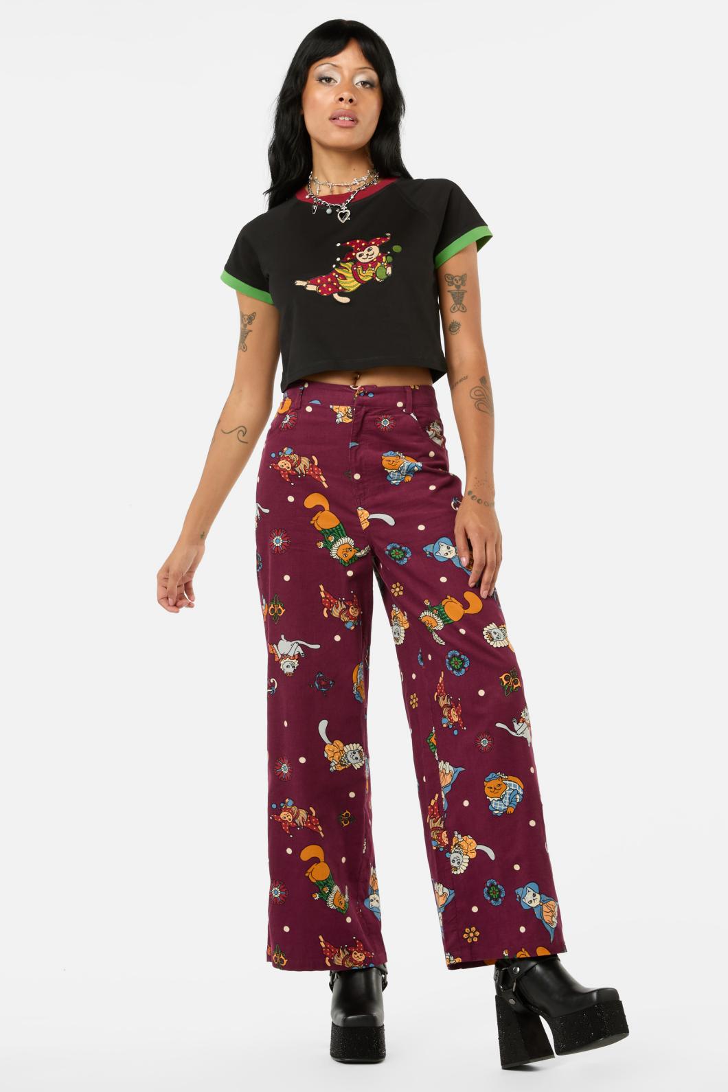 Black Friday - Left Right Cord Pant - maroon