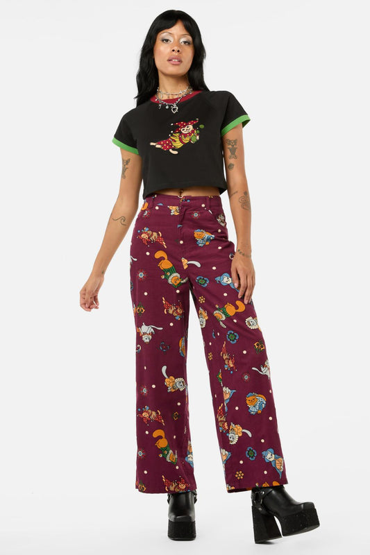 Black Friday - Left Right Cord Pant - maroon