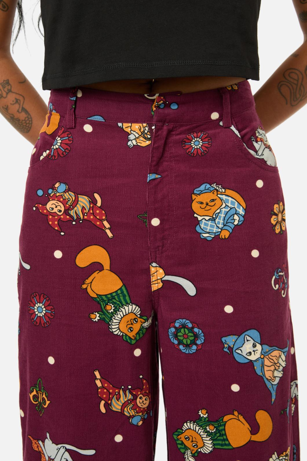 Black Friday - Left Right Cord Pant - maroon