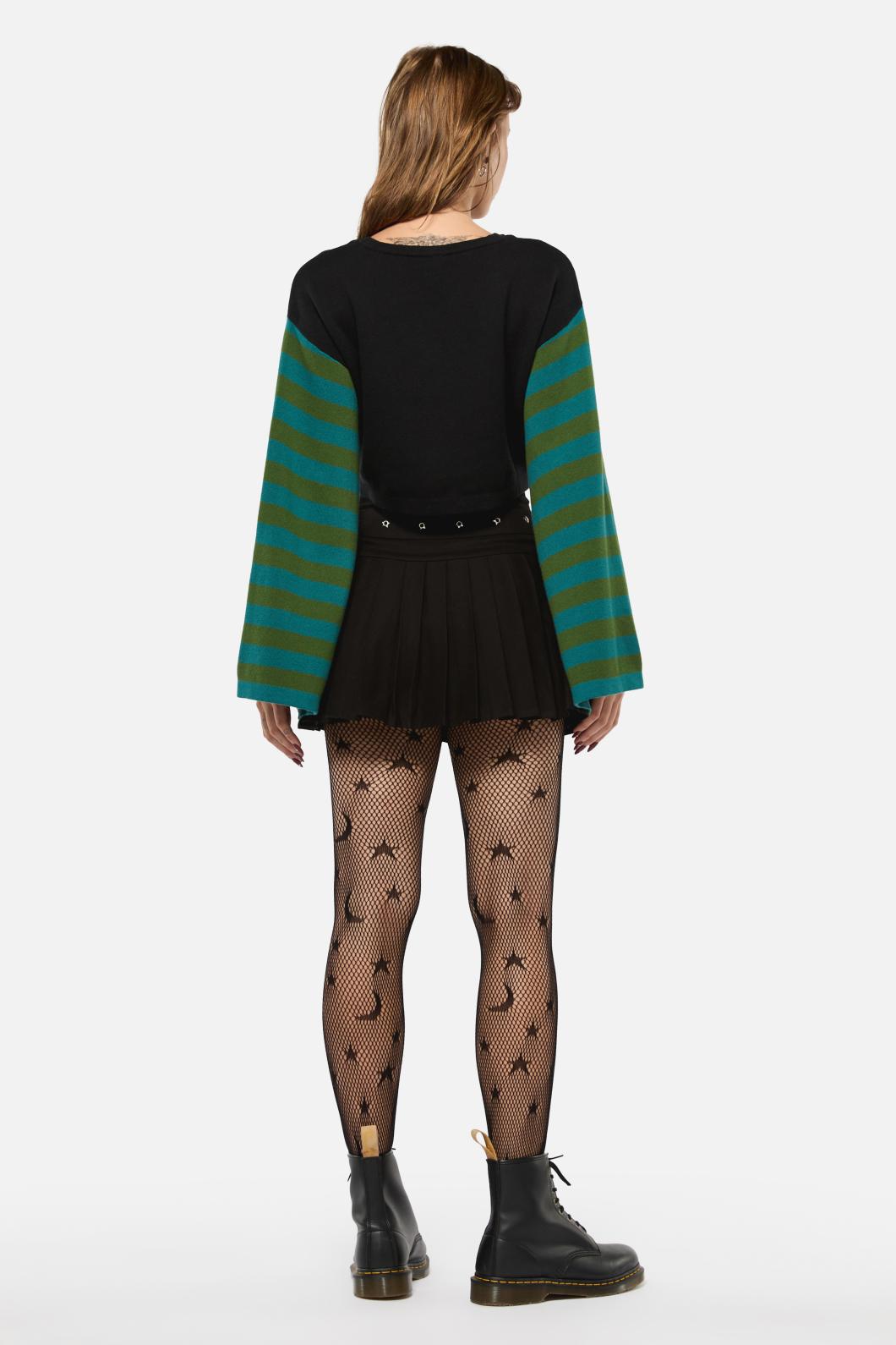 Black Friday - Iykyk Crop Knit - black-green