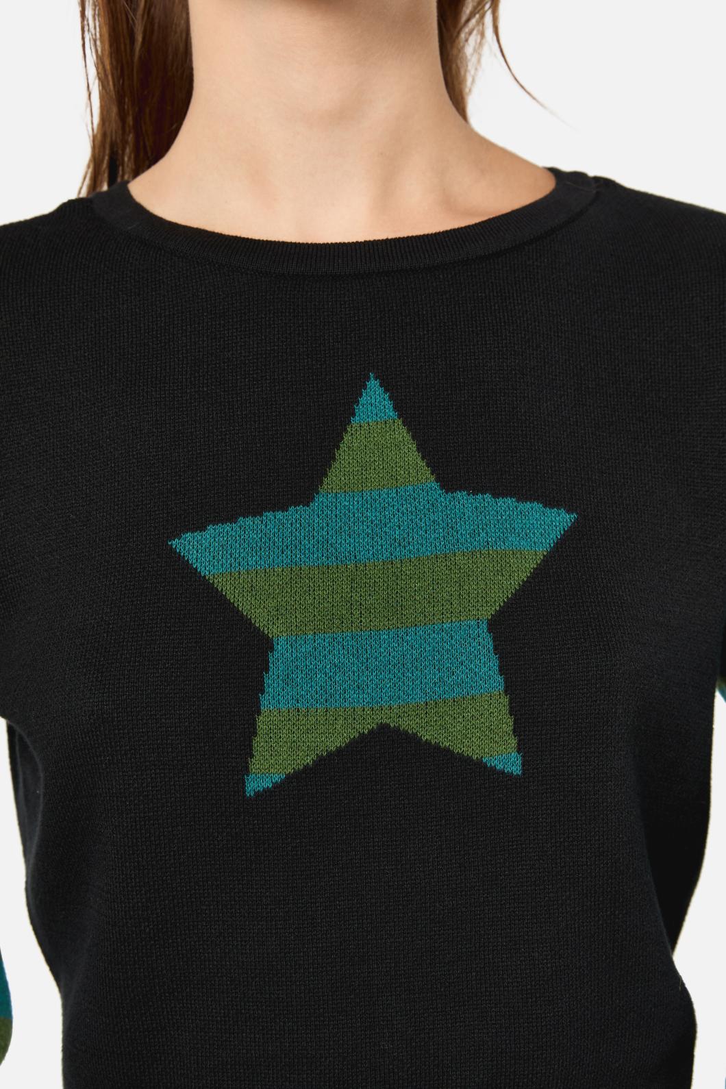 Black Friday - Iykyk Crop Knit - black-green
