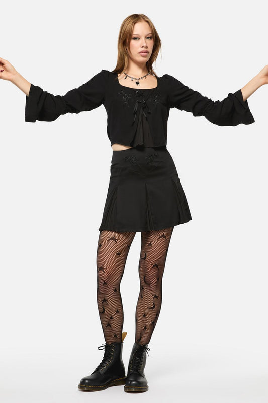 Black Friday - Filigree Goth Skort - black