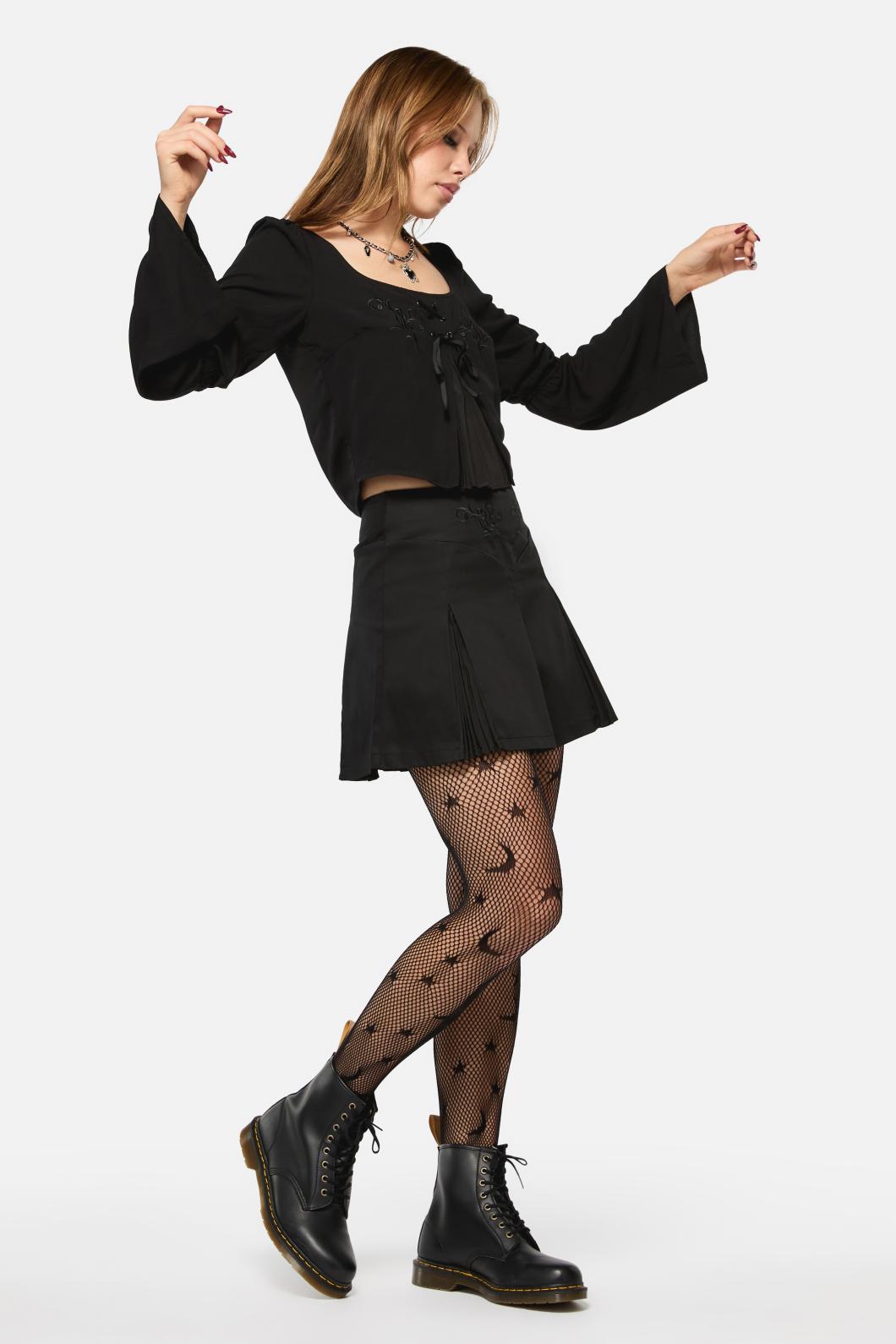 Black Friday - Filigree Goth Skort - black