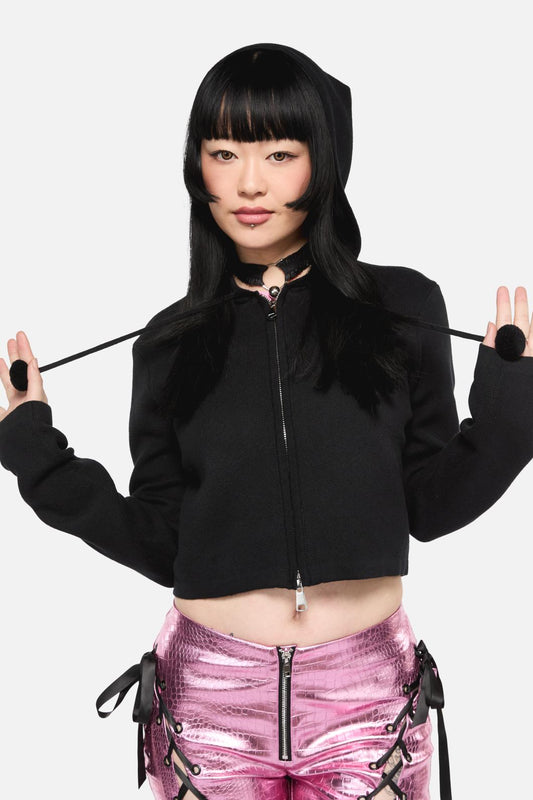 Black Friday - By Starlight Zip Up Cardigan - black
