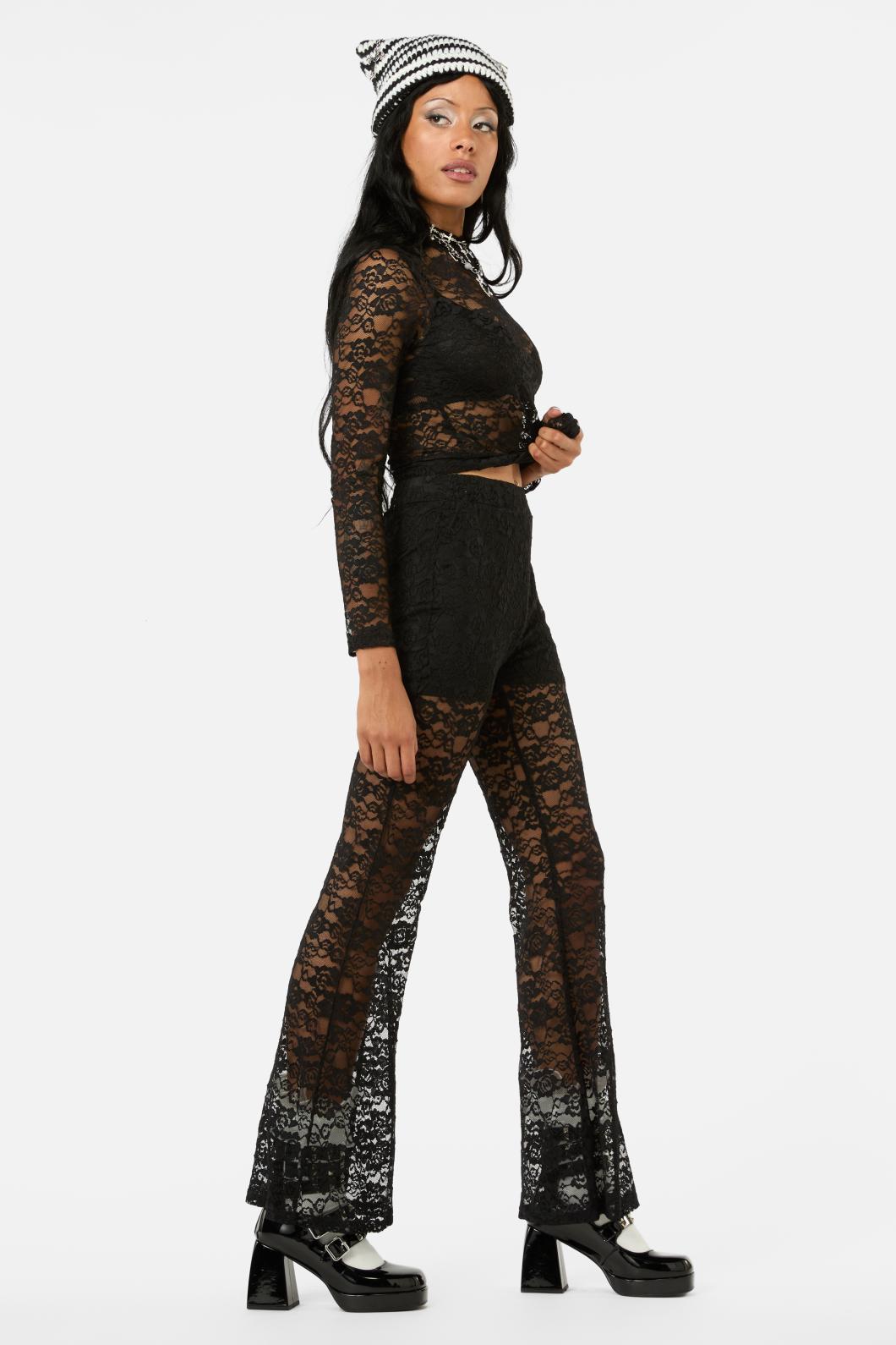 Black Friday - Revolution Lace Pant - black