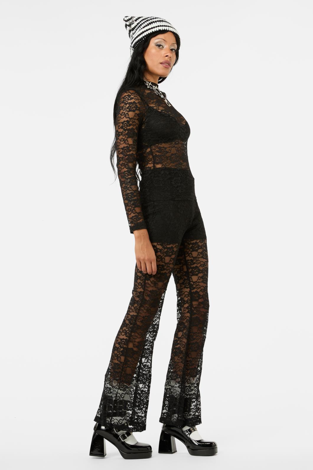 Black Friday - Revolution Lace LS Top - black