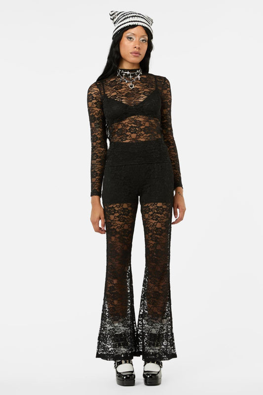 Black Friday - Revolution Lace LS Top - black