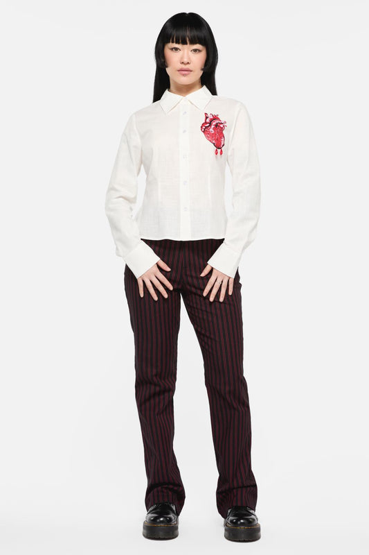 Black Friday - Irrevocably In Love Blouse - vintage-white