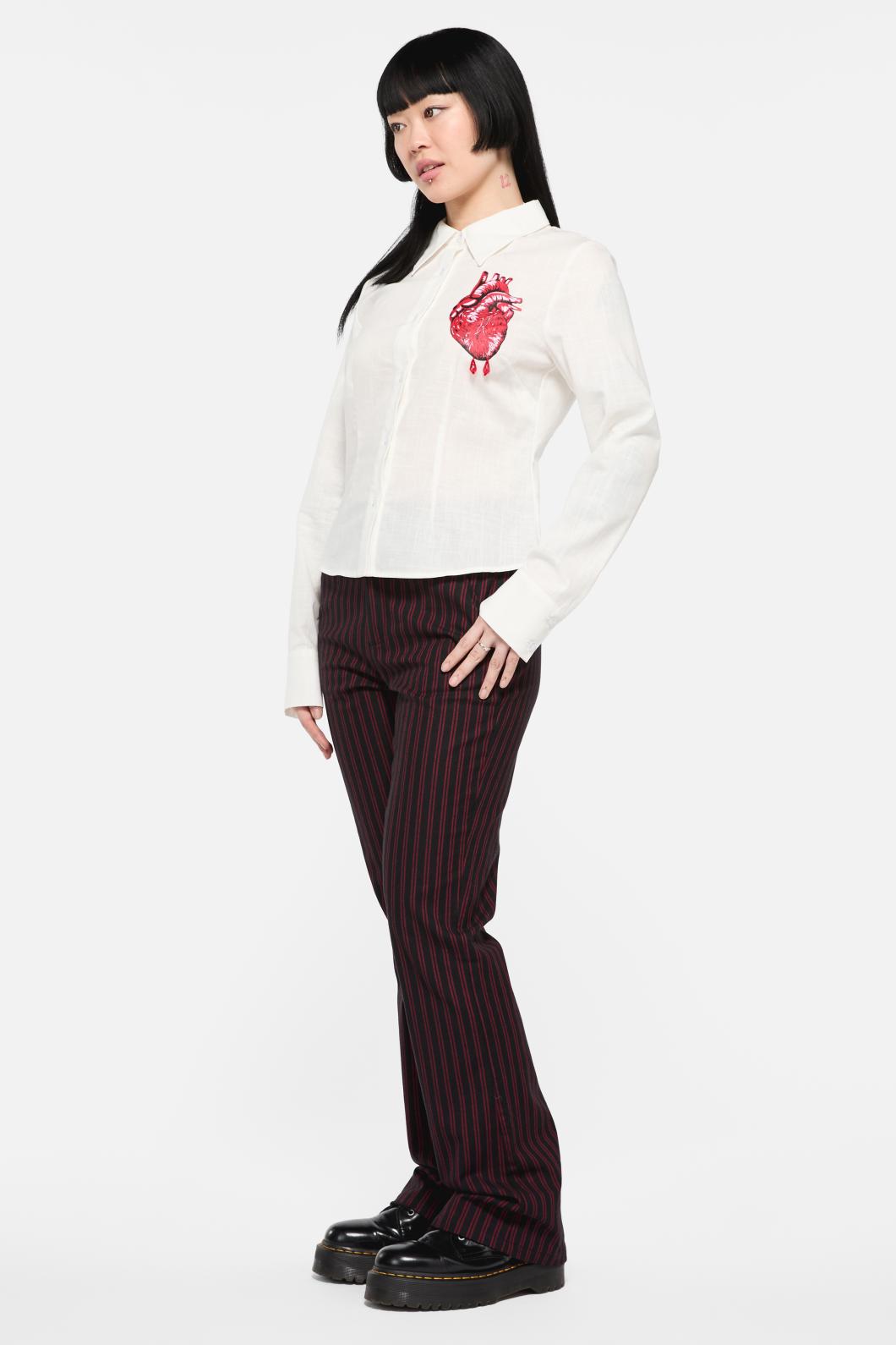 Black Friday - Irrevocably In Love Blouse - vintage-white