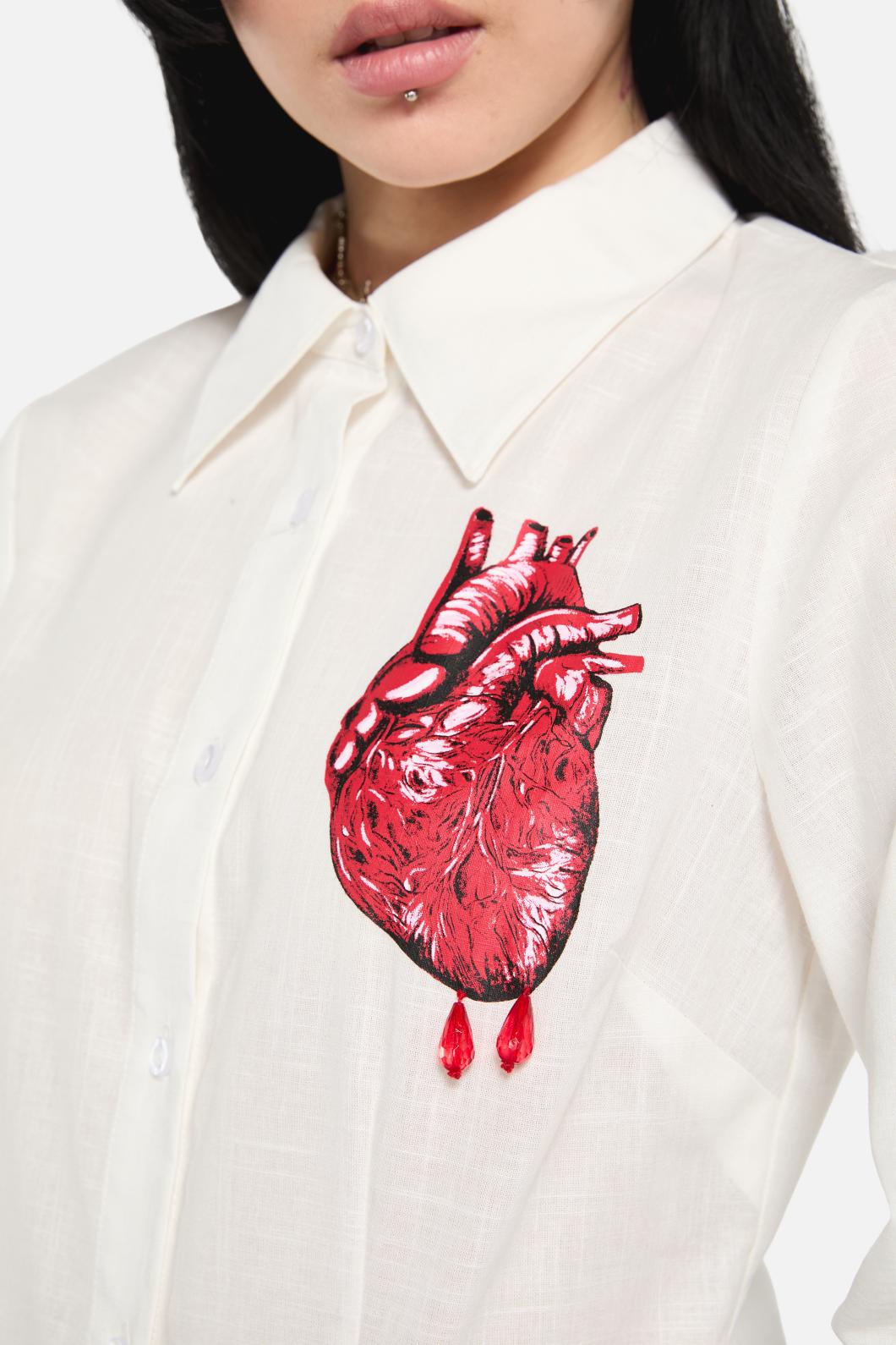 Black Friday - Irrevocably In Love Blouse - vintage-white