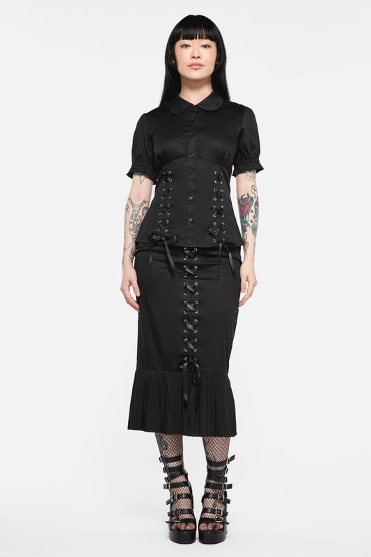 Black Friday - Immortal Gothic Blouse - black