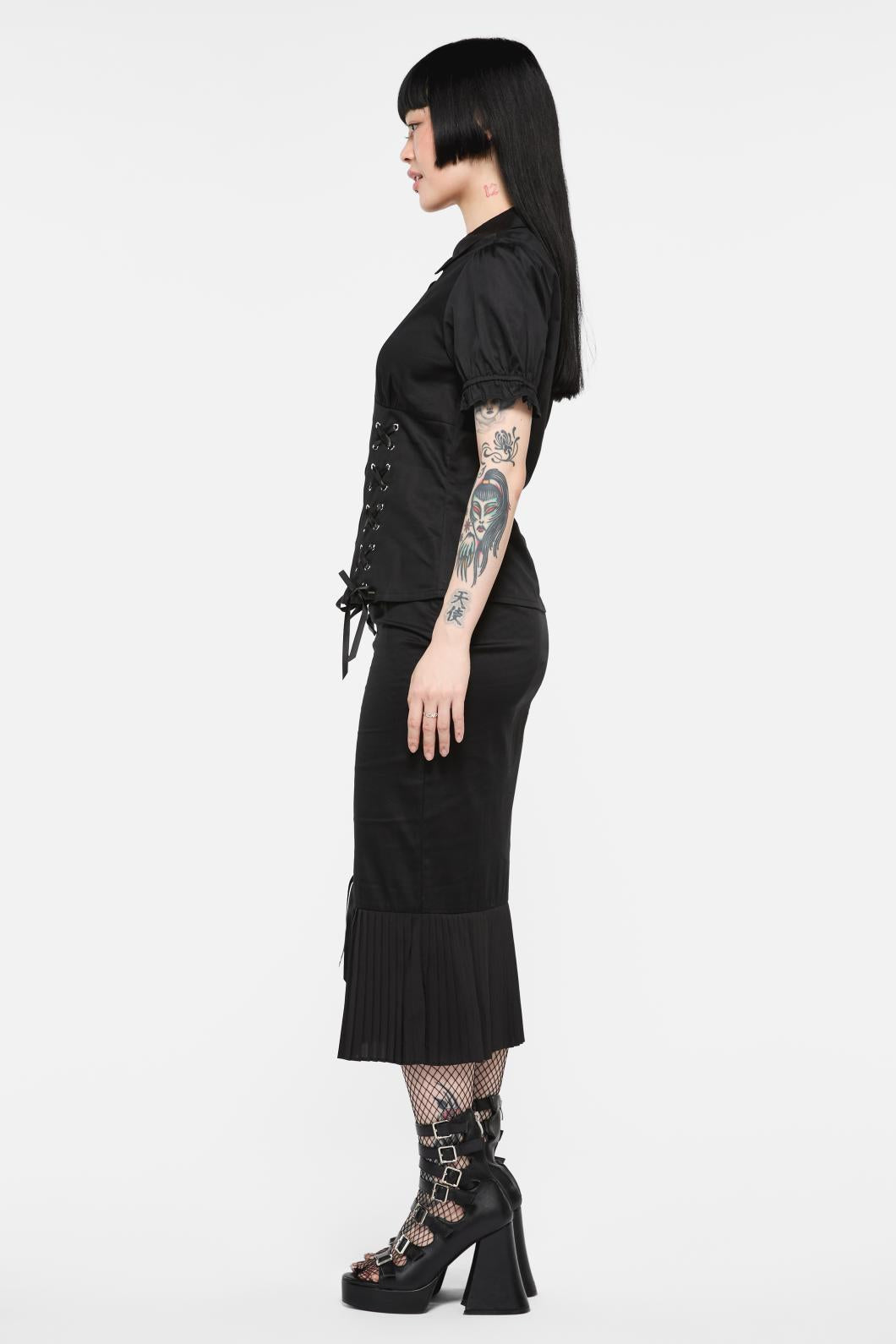 Black Friday - Immortal Gothic Blouse - black