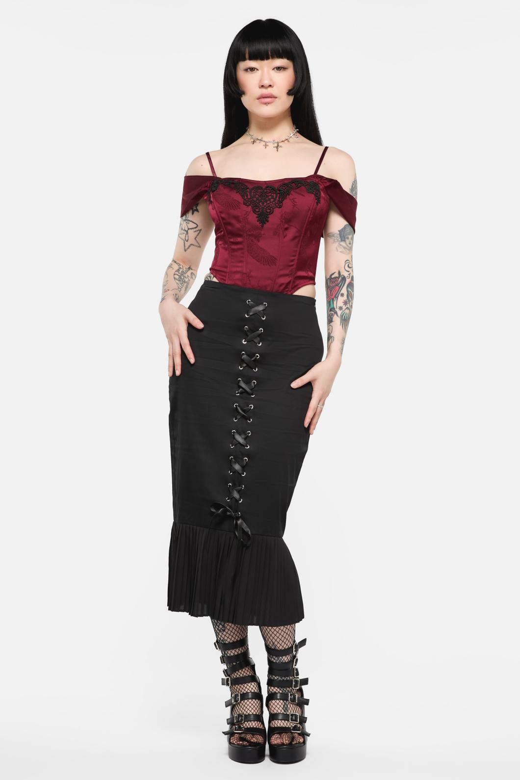 Black Friday - Immortal Midi Skirt - black