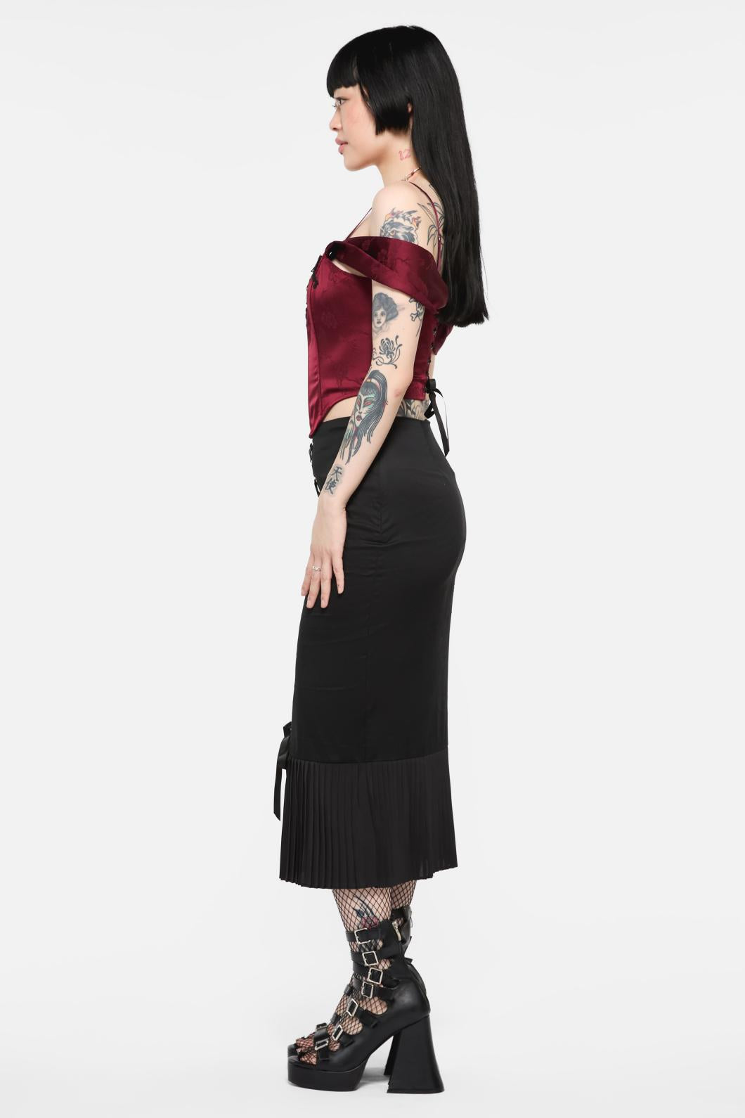 Black Friday - Immortal Midi Skirt - black
