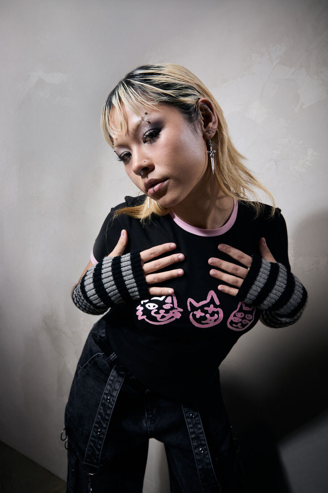 Black Friday - Laneway Placement CatFittedTee - black