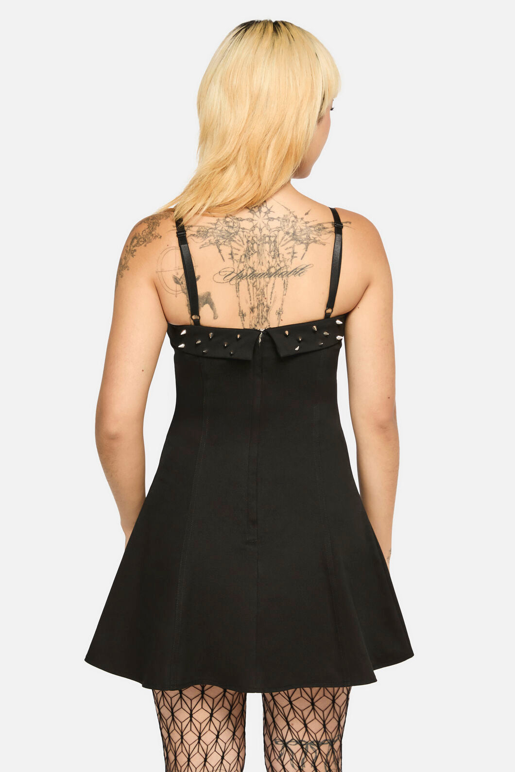 Black Friday - Laneway Studs Flared Dress - black